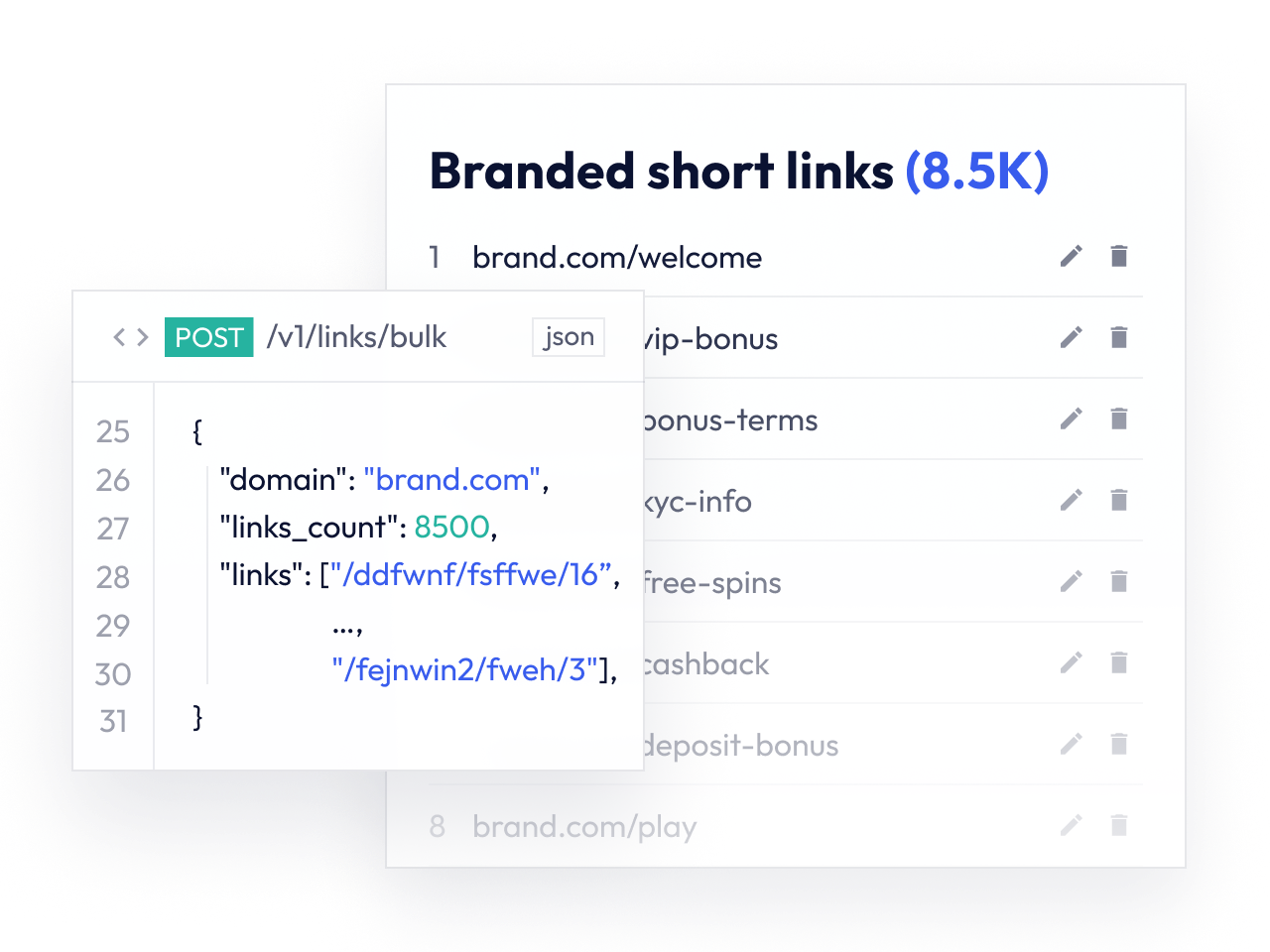 Automate links at scale